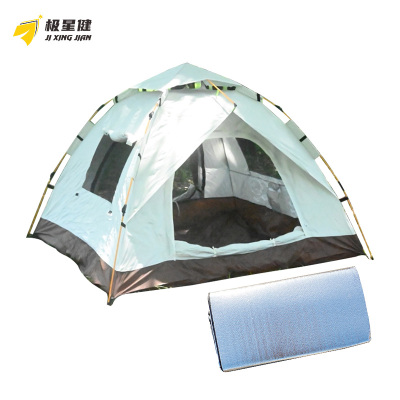 极星健 帐篷 两门两窗+防潮垫 套