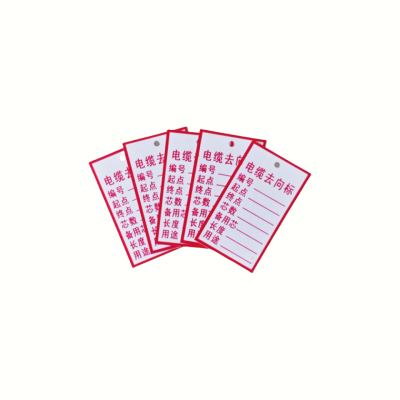 联岚电缆走向标去向比标电缆标识牌/35*60mm(含扎带和不掉色油漆笔)/张