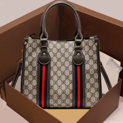 斯妮拉 欧美时尚女包2021新款单肩包百搭印花字母手提包大容量子母包韩版