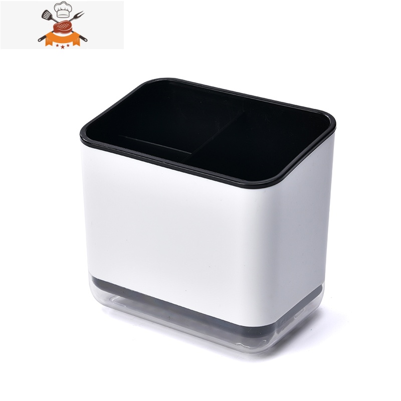 筷子篓置物架托多功能沥水筷子笼家用筷笼筷筒厨房餐具勺子收纳盒 敬平 黑色餐具架