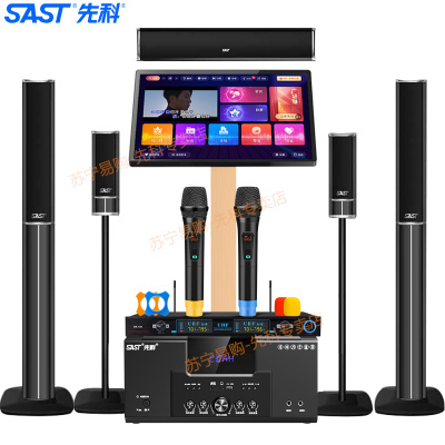 先科(SAST)A18家庭影院套装2 5.1家庭影院音响套装家用电视客厅壁挂落地音箱 (点歌机套装落地500G))