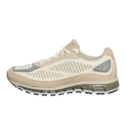 ASICS跑步鞋男缓震舒适轻便耐磨透气贴合时尚百搭米色配色