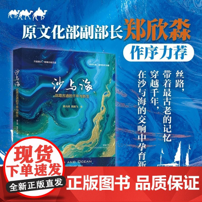 沙与海:丝路古道的千年与新生 黄元琪 陈跃飞 著 原文化部副部长郑欣淼作序 中国历史 北京大学出版社 正版书籍