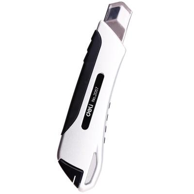 得力(deli)锌合金刀身自锁大美工刀/裁纸刀 办公用品 2057