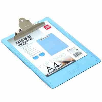 得力(deli) 9252 A4板夹书写垫板 文件夹板 板夹 写字板夹 浅蓝色