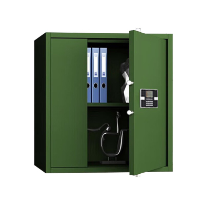 格具(GEJU) 钢制保密柜单节无斗军绿色保密柜电子密码资料档案柜