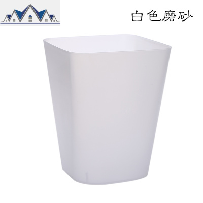 厨房垃圾桶家用客厅大号无盖方形大拉圾桶酒店创意磨砂级筒筐极机 三维工匠