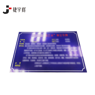 捷宇辉反光贴标牌(内容可定制)120cm*80cm/块