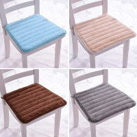 美帮汇冬季加厚毛绒餐椅坐垫办公室电脑防滑椅垫学生座椅垫梯形椅子垫