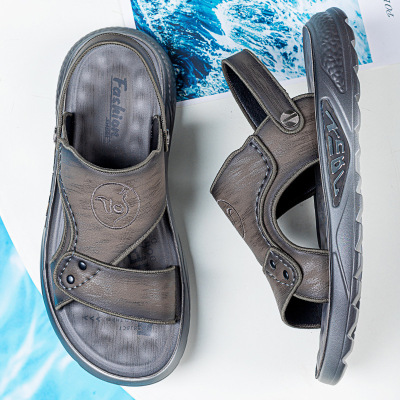 凉鞋男2025新款男士潮流时尚休闲防滑软底凉鞋男款拖鞋沙滩鞋_1