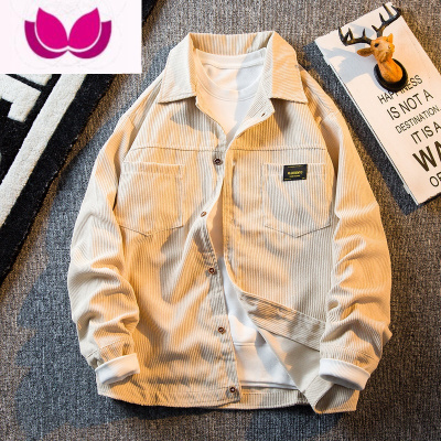 七斓HPCP复古工装灯芯绒衬衫男长袖日系潮牌高级感休闲衬衣外套