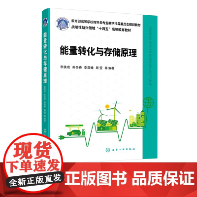 能量转化与存储原理 李美成 光能转化原理与过程 热能转化原理与过程 化学能转化原理与过程 高等院校新能源科学工程等专业参