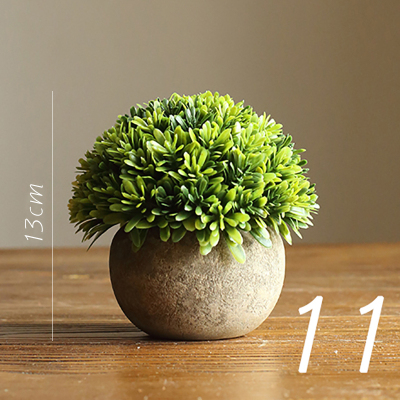 家柏饰(CORATED)仿真树球盆景 咖盆 绿植盆栽 花球球桌面餐桌装饰品 11
