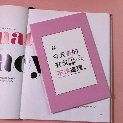 林檎抖音网红同款创意恶搞笔记本手账本活页少女心粉色日记本笔记本韩系小清新可爱记账记事本送女朋友送女朋友老婆生日礼物送女朋