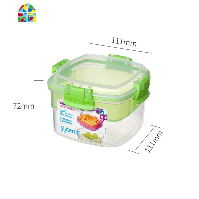 新西兰沙拉餐盒饭盒加大餐盒带餐具食品盒保鲜盒方形点心盒21320 FENGHOU