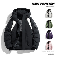 户外男装秋冬季棉衣男新款棉服加厚保暖潮牌工装夹克连帽棉袄外套