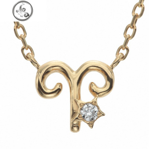 925纯银金十二星座项链钻石吊坠女日韩锁骨链简约甜美生日 JiMi