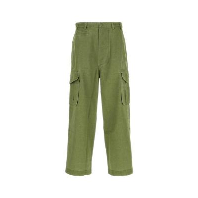 KENZO绿色工装裤男宽松百搭休闲长裤
