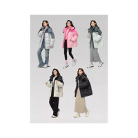 年冬季新款羽绒棉服短款时尚韩版加厚小众拼色连帽外套棉衣潮