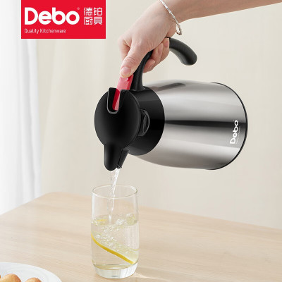 Debo德铂卡洛斯大容量咖啡杯316不锈钢带盖保温随行杯子 DEP-880 粉色/个