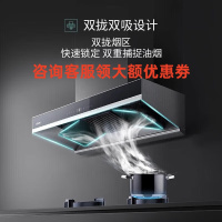 西门子(SIEMENS)LC88FC959W 欧式抽油烟机 26立方吸力智控拢吸 顶吸大吸力