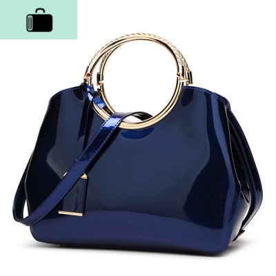 2020新款潮漆皮手提个性时尚韩版斜挎大气百搭亮皮结婚新娘包包女NEW LAKE女斜挎包