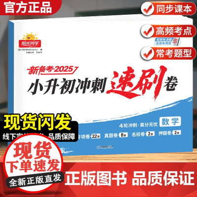 2025阳光同学小升初冲刺速刷卷4轮冲刺小升初总复习分类试卷小升初真题新卷语文数学英语名校冲刺历年真题试卷六年级小升初总