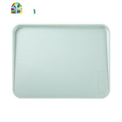 斜面砧板菜板案板切菜板塑料切水果切板家用辅食分类占粘板 FENGHOU 橄榄绿(带手柄防滑)+藕粉色