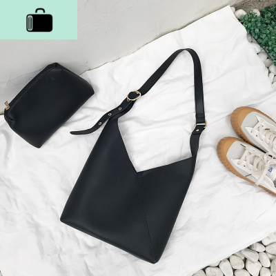 斜跨韩国女百搭学生简约休闲手提子母包原宿小包包单肩包NEW LAKE女斜挎包