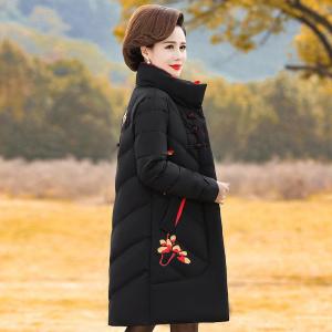 迪鲁奥(DILUAO)40岁50岁妈妈穿的羽绒服妈妈冬装外套中长款洋气中年人时尚中老年女新款