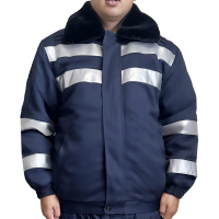 大羿之箭 高可视性警示防护服 羊剪绒皮短大衣/175#/件