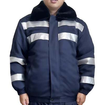 大羿之箭 高可视性警示防护服 羊剪绒皮短大衣/175#/件