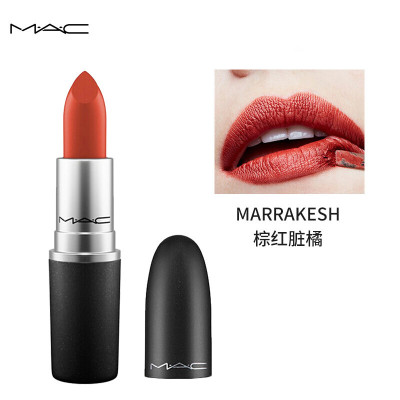 魅可MAC口红全色号子弹头磨砂系列小辣椒唇膏送女友闺蜜七夕礼物女3g/支 646#砖红土橘 MARRAKESH