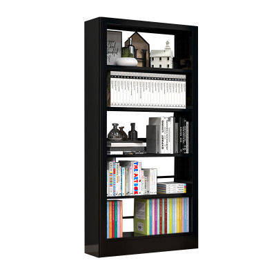 晋舰 书架学校图书馆阅览室书籍架落地资料档案架黑色白色 单面一列一