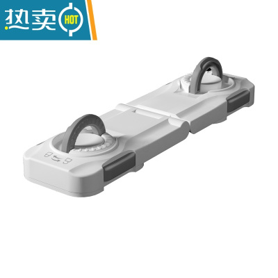 显彩抽屉扣防宝宝安全锁柜门冰箱柜子移门防开童锁婴儿童防护抽屉锁扣 灰白色[1只装]房门安全扣