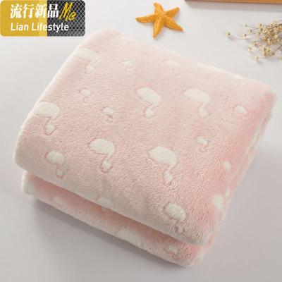 毯子法兰绒办公室午睡毯法兰绒儿童小毛毯被子单人薄款夏季空调毯 三维工匠