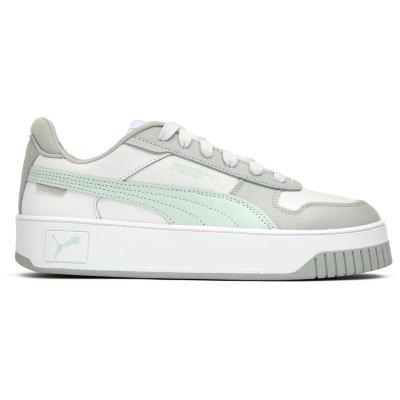 彪马(Puma)女款经典百搭休闲板鞋白色皮革运动鞋青春潮流 LaceUp