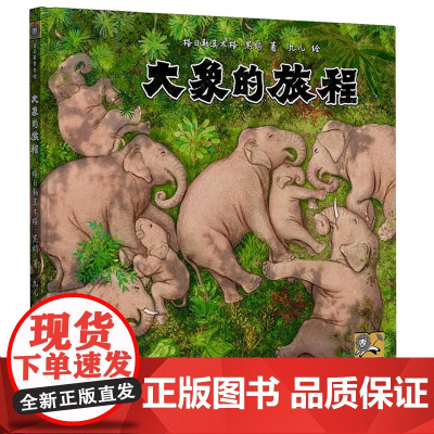 大象的旅程绘本图画书幼儿童科普百科故事书动物认知绘本生命教育3-6-9岁中小学课外阅读书籍一二三年级非注音版蒲公英正版