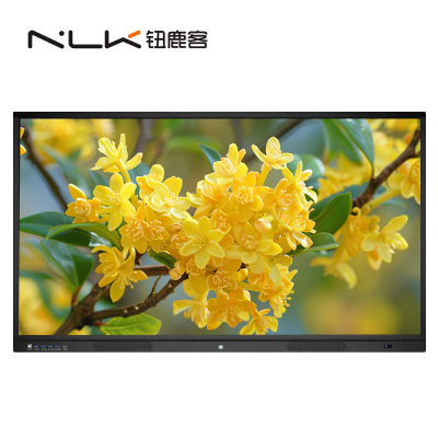 钮鹿客 100英寸教学会议平板 4K高清 交互式电子白板 无线投屏 视频会议 智慧大屏 安卓 win10 双系统