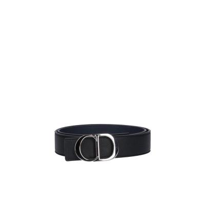 迪奥(Dior)小牛皮徽标搭扣腰带双面设计35cm时尚百搭配饰男