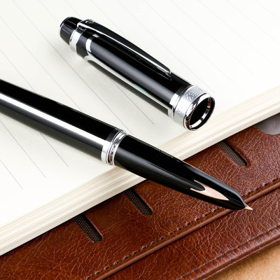 英雄辉煌100钢笔14K金尖办公用商务礼物送礼墨水笔礼盒装英雄金笔钢笔钢笔练字定制logo刻字