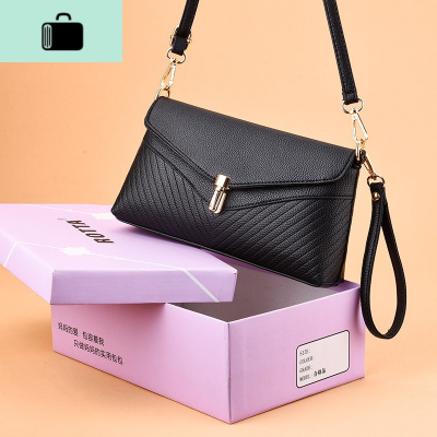 包包女2020新款中年女包妈妈包单肩斜挎包2019百搭时尚大气小包包NEW LAKE 礼盒包装+送牛皮纸礼品袋女斜挎包