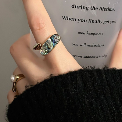 韩国东大门小众设计高级珍珠花纹戒指女ins时尚个性简约轻奢指环送女朋友老婆情人节七夕生日礼物