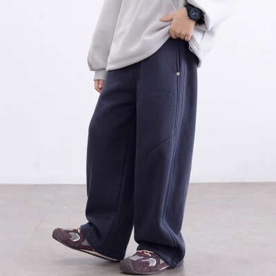 男童运动裤卫裤新款秋冬加绒加厚儿童中大童男孩初中生长裤潮