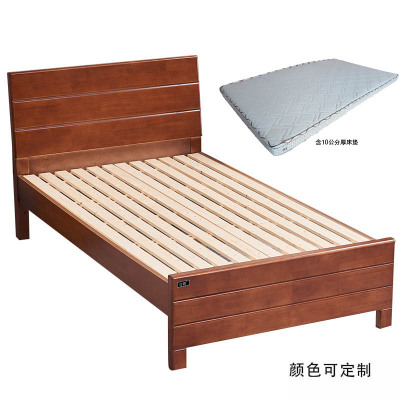 亿铁(YI TIE)实木床含10公分厚床垫
