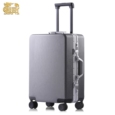 麒霁 拉杆箱 行李箱 灰色24英寸铝框款9211D