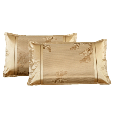 美帮汇夏季夏凉冰丝枕套双面成人透气凉爽枕头套凉席枕芯套子枕皮一对