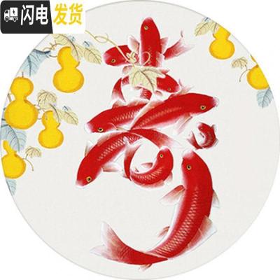 三维工匠2019新款客厅寿字线绣十字绣自己绣手工玄关5d钻 满钻全贴[80*80cm]配套铝合金画框带玻璃背板联系客服购