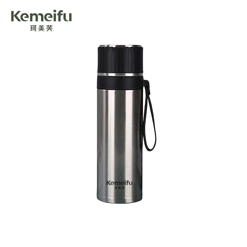 珂美芙 316不锈钢户外便携手提保温杯 刚本色800ml 个