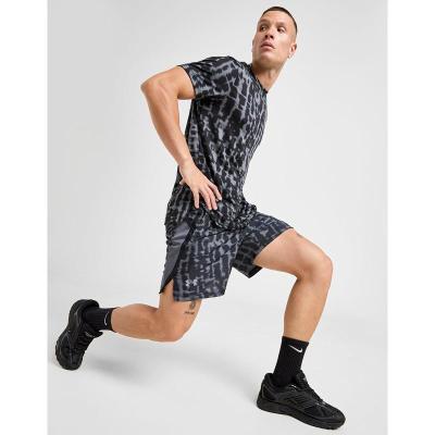 安德玛(under armour)运动短裤全面印花弹性腰围轻便透气男款